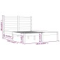 Giroletto Miele Legno Massello Pino 120x190 cm 4FT Small Double