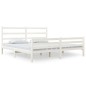 Giroletto Bianco Legno Massello Pino 180x200 cm 6FT Super King Giroletto Bianco Legno Massello Pino 180x200 cm 6FT Super King