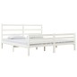 Giroletto Bianco Legno Massello Pino 180x200 cm 6FT Super King Giroletto Bianco Legno Massello Pino 180x200 cm 6FT Super King
