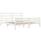Giroletto Bianco Legno Massello Pino 180x200 cm 6FT Super King Giroletto Bianco Legno Massello Pino 180x200 cm 6FT Super King