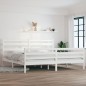 Giroletto in Legno Massello di Pino 200x200 cm Bianco Giroletto in Legno Massello di Pino 200x200 cm Bianco
