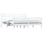 Giroletto in Legno Massello di Pino 200x200 cm Bianco Giroletto in Legno Massello di Pino 200x200 cm Bianco