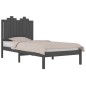 Giroletto Grigio in Legno Massello di Pino 90x190 cm 3FT Single Giroletto Grigio in Legno Massello di Pino 90x190 cm 3FT Single