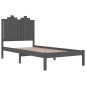 Giroletto Grigio in Legno Massello di Pino 90x190 cm 3FT Single Giroletto Grigio in Legno Massello di Pino 90x190 cm 3FT Single