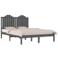 Giroletto Grigio Legno Massello Pino 120x190cm 4FT Small Double Giroletto Grigio Legno Massello Pino 120x190cm 4FT Small Double