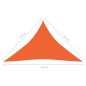Vela Parasole 160 g/m² Arancione 3,5x3,5x4,9 m in HDPE Vela Parasole 160 g/m² Arancione 3,5x3,5x4,9 m in HDPE