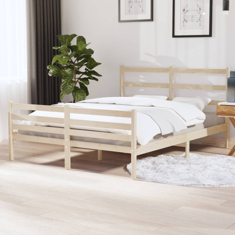 Giroletto in Legno Massello di Pino 150x200 cm 5FT King Size Giroletto in Legno Massello di Pino 150x200 cm 5FT King Size