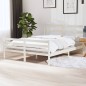 Giroletto in Legno Massello di Pino 140x190 cm Bianco Giroletto in Legno Massello di Pino 140x190 cm Bianco