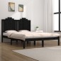 Giroletto Nero Legno Massello Pino 120x190 cm 4FT Small Double