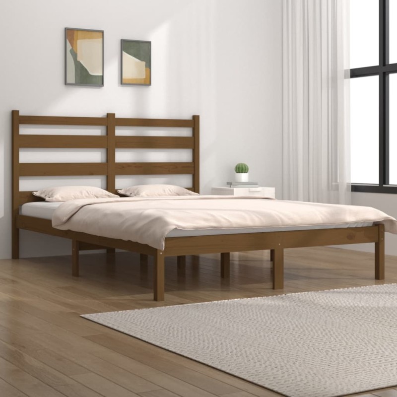 Giroletto Miele in Legno Massello Pino 180x200cm 6FT Super King
