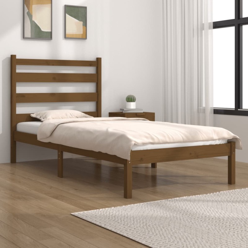 Giroletto Miele in Legno Massello 75x190 cm 2FT6 Small Single Giroletto Miele in Legno Massello 75x190 cm 2FT6 Small Single