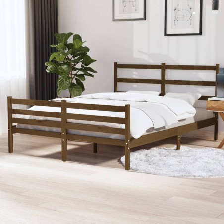 Giroletto Miele in Legno Massello di Pino 135x190cm 4FT6 Double