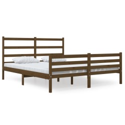 Giroletto Miele in Legno Massello di Pino 135x190cm 4FT6 Double