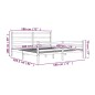 Giroletto Miele in Legno Massello Pino 180x200cm 6FT Super King Giroletto Miele in Legno Massello Pino 180x200cm 6FT Super King