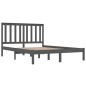 Giroletto Grigio Legno Massello Pino 120x190cm 4FT Small Double Giroletto Grigio Legno Massello Pino 120x190cm 4FT Small Double
