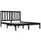 Giroletto Nero in Legno Massello di Pino 140x190 cm Giroletto Nero in Legno Massello di Pino 140x190 cm
