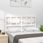 Testiera per Letto Bianca 145,5x4x100 cm Legno Massello di Pino Testiera per Letto Bianca 145,5x4x100 cm Legno Massello di Pino