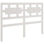 Testiera per Letto Bianca 145,5x4x100 cm Legno Massello di Pino Testiera per Letto Bianca 145,5x4x100 cm Legno Massello di Pino