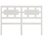 Testiera per Letto Bianca 145,5x4x100 cm Legno Massello di Pino Testiera per Letto Bianca 145,5x4x100 cm Legno Massello di Pino