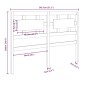 Testiera per Letto Bianca 145,5x4x100 cm Legno Massello di Pino Testiera per Letto Bianca 145,5x4x100 cm Legno Massello di Pino