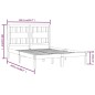 Giroletto Miele in Legno Massello Pino 150x200 cm 5FT King Size Giroletto Miele in Legno Massello Pino 150x200 cm 5FT King Size