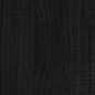 Giroletto Nero in Legno Massello di Pino 90x190 cm 3FT Single