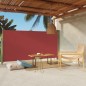 vidaXL Tenda Laterale Retrattile per Patio 160x300 cm Rossa vidaXL Tenda Laterale Retrattile per Patio 160x300 cm Rossa