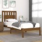 Giroletto Miele Legno Massello Pino 75x190 cm 2FT6 Small Single Giroletto Miele Legno Massello Pino 75x190 cm 2FT6 Small Single
