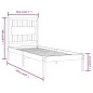 Giroletto Miele Legno Massello Pino 75x190 cm 2FT6 Small Single Giroletto Miele Legno Massello Pino 75x190 cm 2FT6 Small Single
