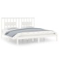 vidaXL Giroletto Bianco in Legno Massello 180x200 cm Super King vidaXL Giroletto Bianco in Legno Massello 180x200 cm Super King