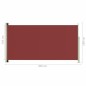 vidaXL Tenda Laterale Retrattile per Patio 160x300 cm Rossa vidaXL Tenda Laterale Retrattile per Patio 160x300 cm Rossa