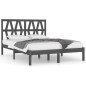 Giroletto Grigio in Legno Massello Pino 150x200cm 5FT King Size Giroletto Grigio in Legno Massello Pino 150x200cm 5FT King Size