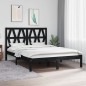 Giroletto Nero in Legno Massello Pino 150x200 cm 5FT King Size Giroletto Nero in Legno Massello Pino 150x200 cm 5FT King Size