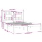 Giroletto Miele in Legno Massello 120x190 cm 4FT Small Double Giroletto Miele in Legno Massello 120x190 cm 4FT Small Double