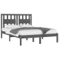 Giroletto Grigio in Legno Massello Pino 150x200cm 5FT King Size Giroletto Grigio in Legno Massello Pino 150x200cm 5FT King Size