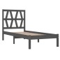 Giroletto Grigio in Legno Massello di Pino 90x190 cm 3FT Single Giroletto Grigio in Legno Massello di Pino 90x190 cm 3FT Single