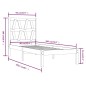 Giroletto Grigio in Legno Massello di Pino 90x190 cm 3FT Single Giroletto Grigio in Legno Massello di Pino 90x190 cm 3FT Single