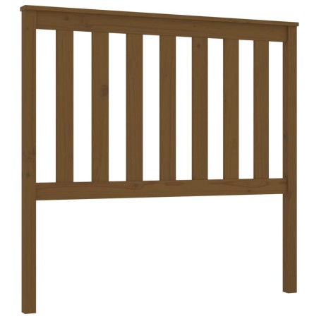Testiera per Letto Miele 106x6x101 cm in Legno Massello di Pino