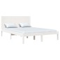 vidaXL Giroletto senza Materasso Bianco 140x200 cm Legno Massello Pino vidaXL Giroletto senza Materasso Bianco 140x200 cm Legno Massello Pino