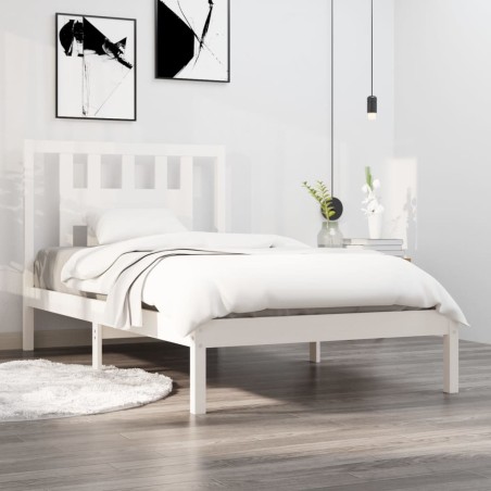 Giroletto Bianco in Legno Massello di Pino 100x200 cm