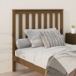 Testiera per Letto Miele 106x6x101 cm in Legno Massello di Pino