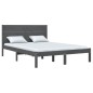 Giroletto Grigio in Legno Massello 150x200 cm 5FT King Size Giroletto Grigio in Legno Massello 150x200 cm 5FT King Size