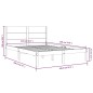 Giroletto Miele in Legno Massello 135x190 cm 4FT6 Double Giroletto Miele in Legno Massello 135x190 cm 4FT6 Double