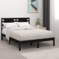 Giroletto Nero in Legno Massello 180x200 cm 6FT Super King Giroletto Nero in Legno Massello 180x200 cm 6FT Super King