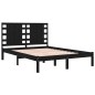 Giroletto Nero in Legno Massello 180x200 cm 6FT Super King Giroletto Nero in Legno Massello 180x200 cm 6FT Super King