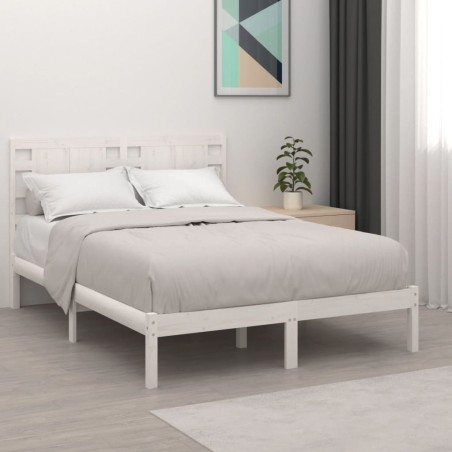 Giroletto Bianco in Legno Massello di Pino 140x190 cm