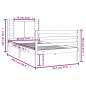Giroletto Bianco in Legno Massello di Pino 90x200 cm Giroletto Bianco in Legno Massello di Pino 90x200 cm
