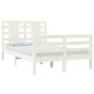 vidaXL Giroletto senza Materasso Bianco 120x200 cm Legno Massello Pino vidaXL Giroletto senza Materasso Bianco 120x200 cm Legno Massello Pino