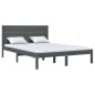 Giroletto Grigio in Legno Massello di Pino 140x190 cm
