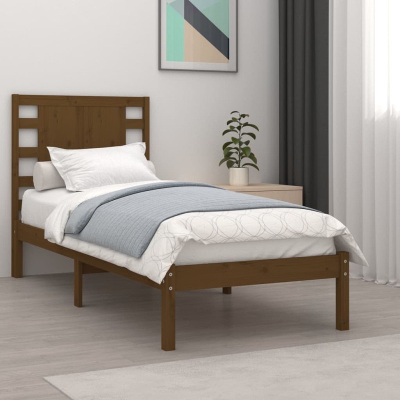 Giroletto Miele in Legno Massello 75x190 cm 2FT6 Small Single Giroletto Miele in Legno Massello 75x190 cm 2FT6 Small Single